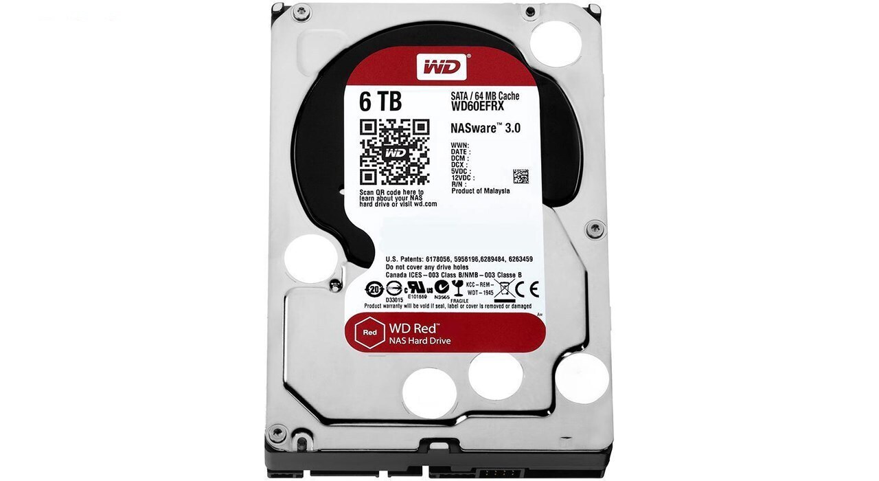 هارددیسک اینترنال وسترن دیجیتال مدل Red WD60EFRX ظرفیت 6 ترابایت
