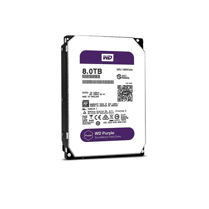 هارددیسک اینترنال وسترن دیجیتال مدل Purple WD80PURZ ظرفیت 8 ترابایت