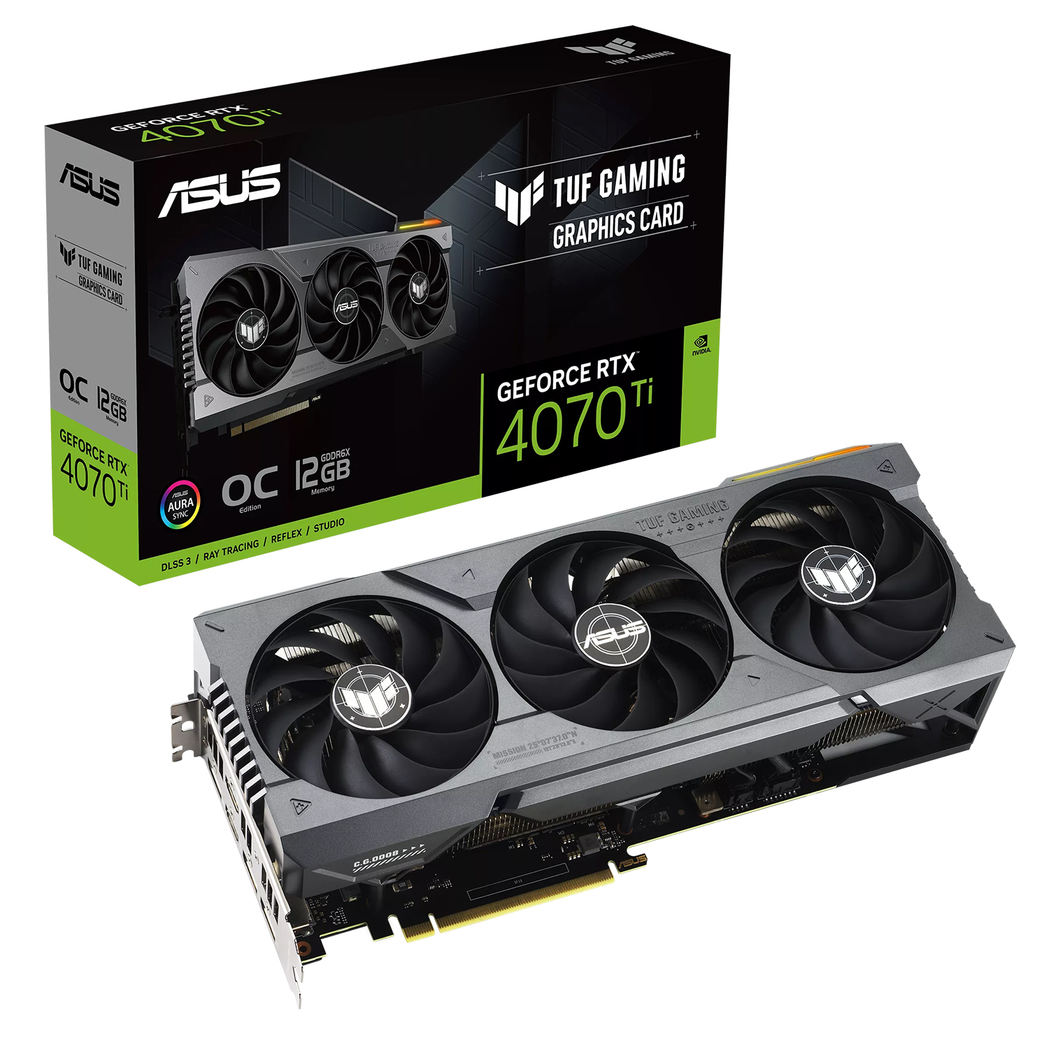 کارت گرافیک ایسوس مدل TUF Gaming GeForce RTX 4070 Ti 12GB GDDR6X OC Edition